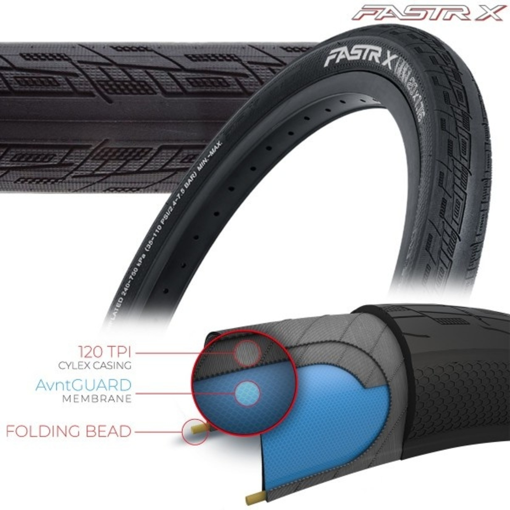 Tioga Tioga FASTR-X Black Label Tire Foldable