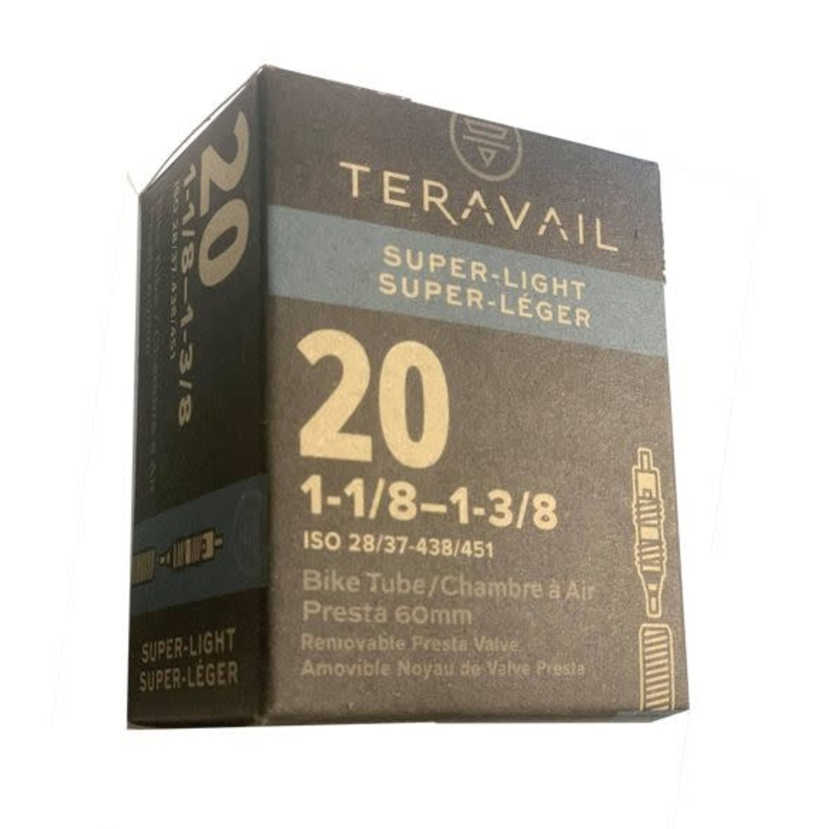 Teravail Superlight 20x 1-1/8"-1-3/8"  60mm PV