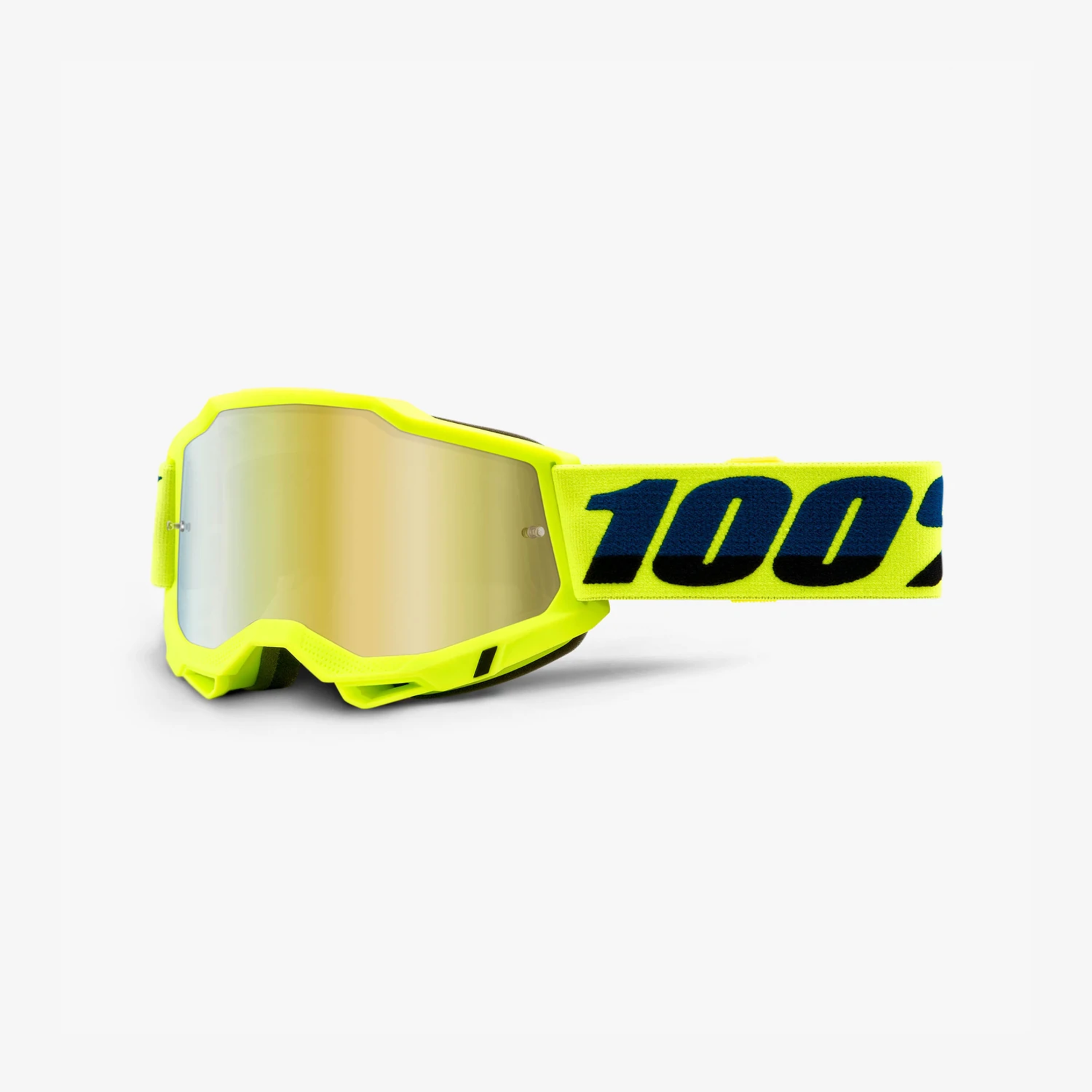 100% 100% Accuri 2 Goggles Fluo Yellow/Mirror Gold Lens