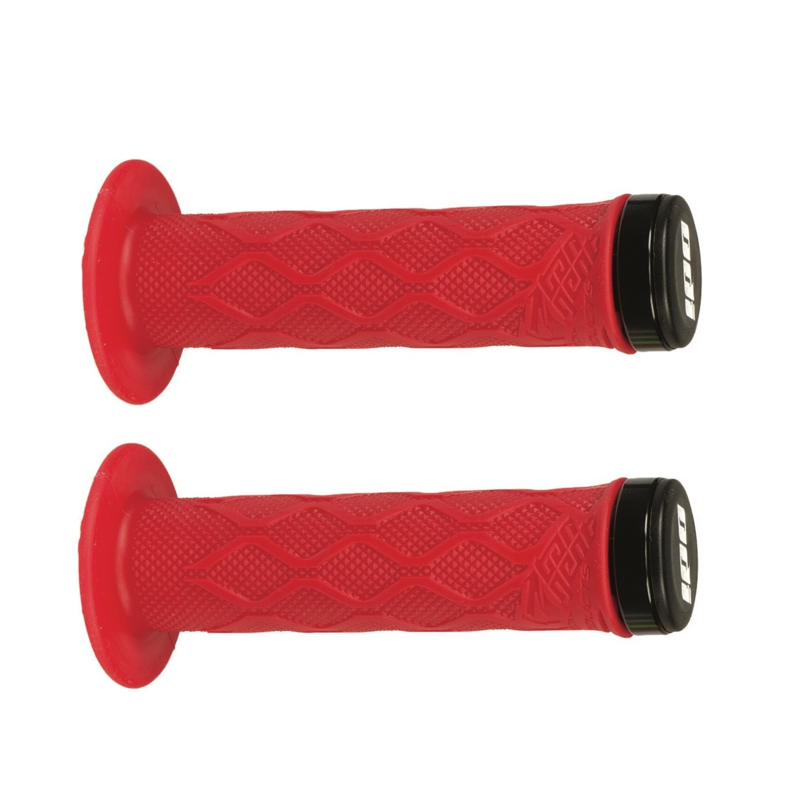 Tangent Lock-on Grips w/Flange Red 130mm