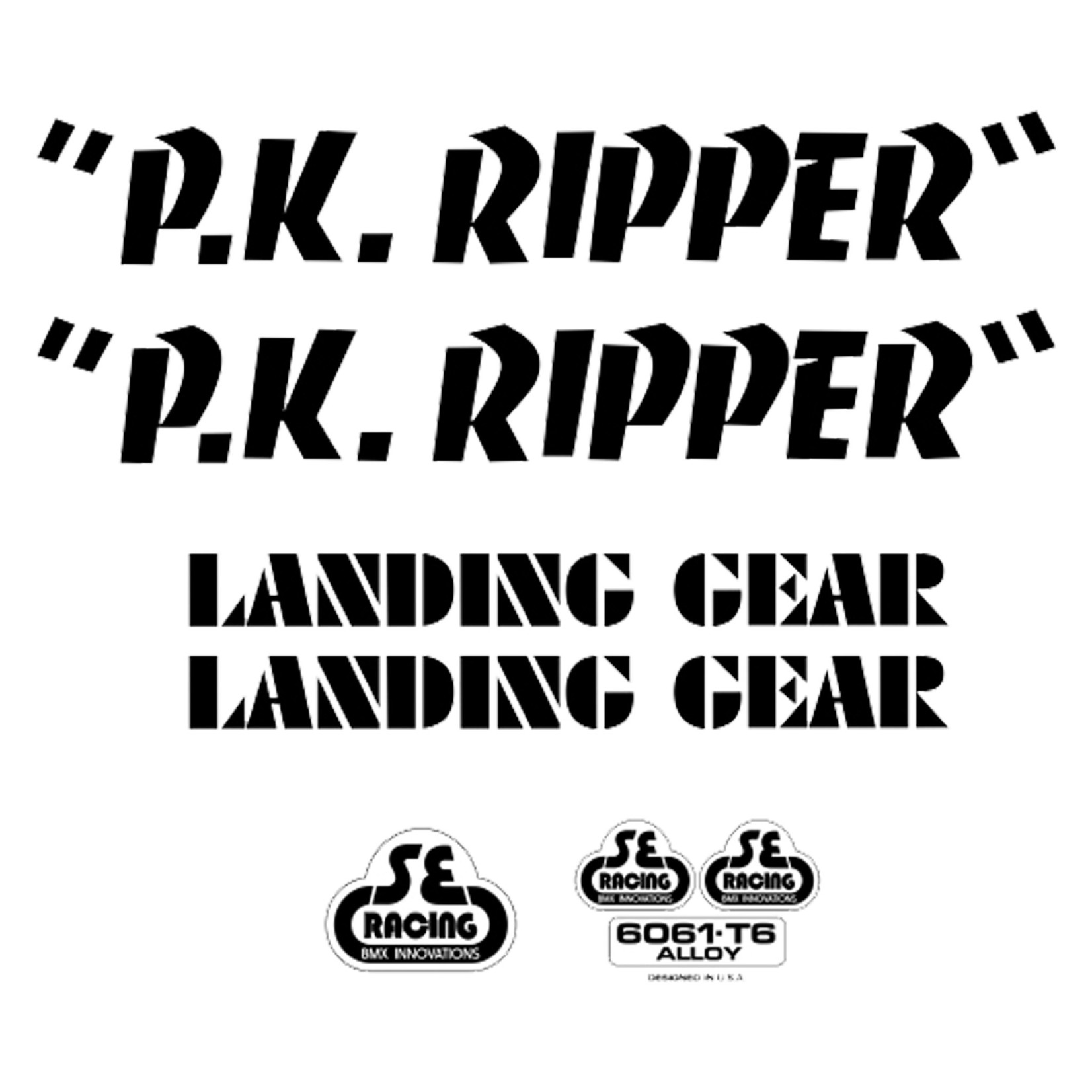 SE BIKES SE Bikes Decals Set PK Ripper