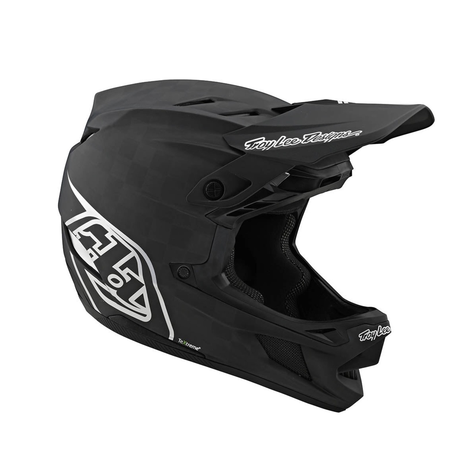 Troy Lee D4 Carbon Helmet w/ MIPS Stealth Black/Silver - Power Cycles BMX