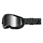 100% 100% Strata 2 Junior Goggle Black/ Mirror Silver Lens