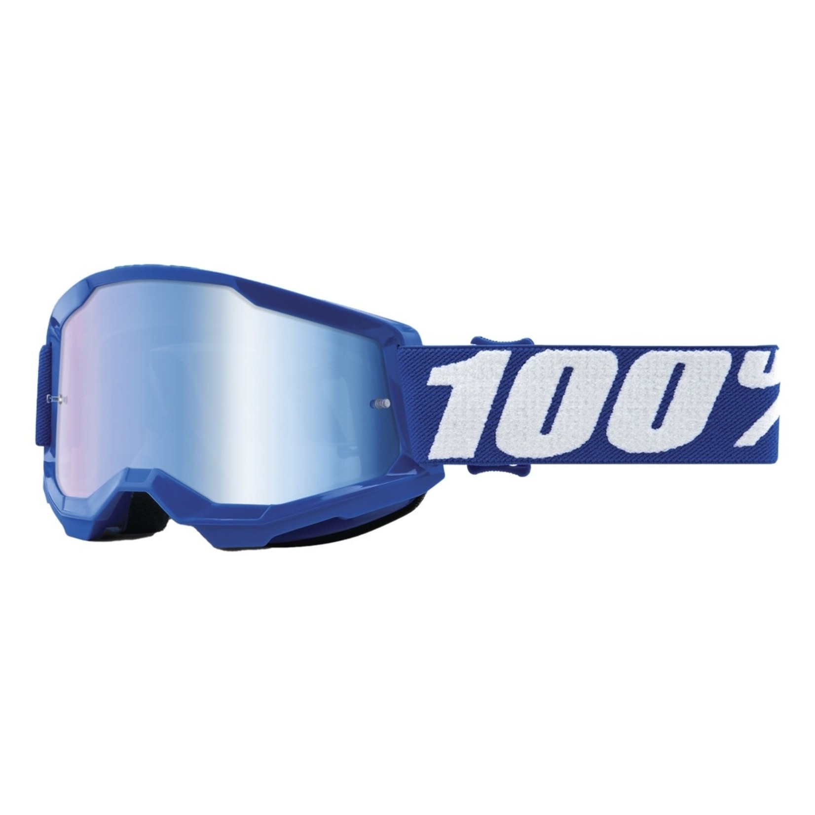 100% 100% Strata 2 Junior Goggle Blue / Mirror Blue Lens