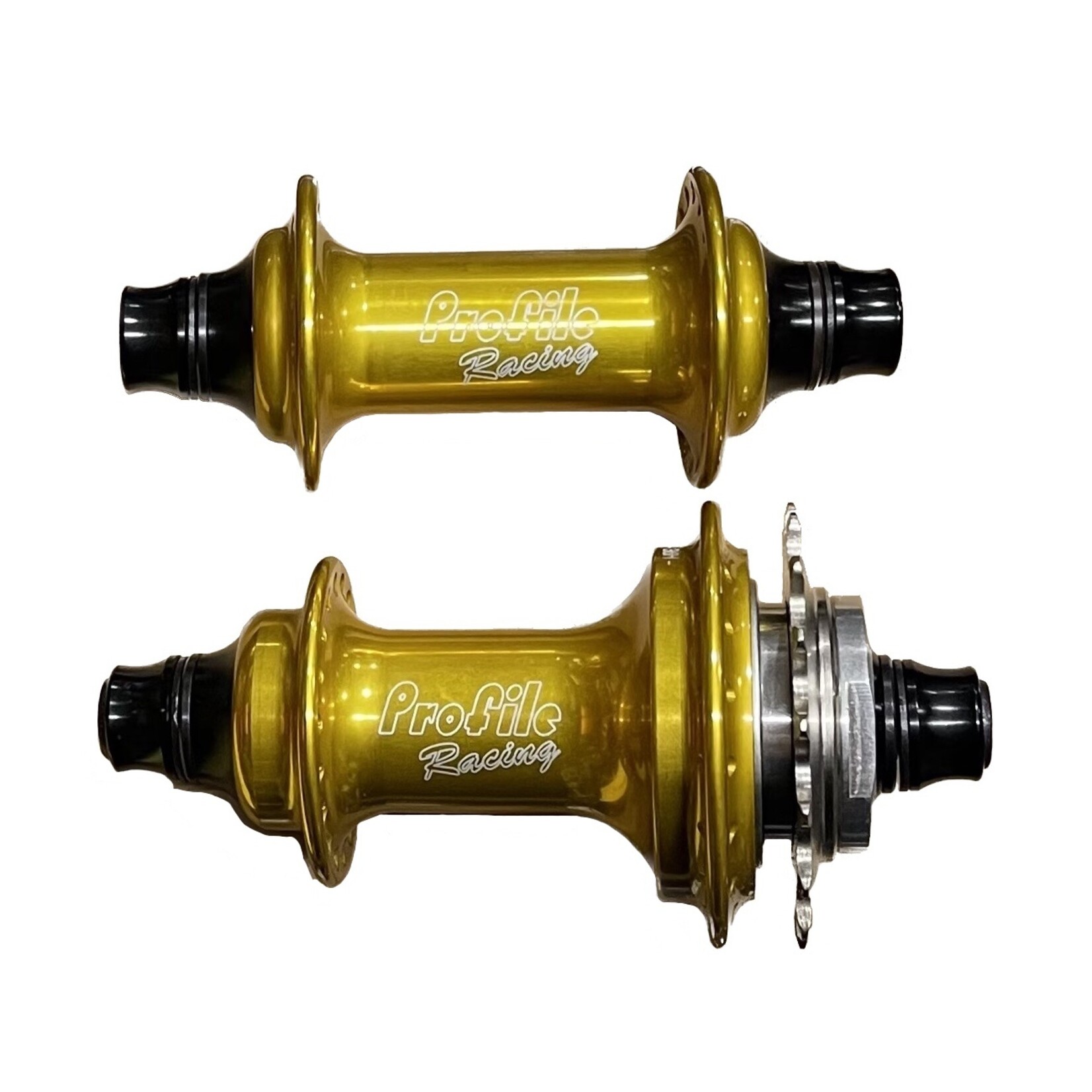 Profile Racing Profile Racing Elite 36H Hub Set 3/8" Axles Gold