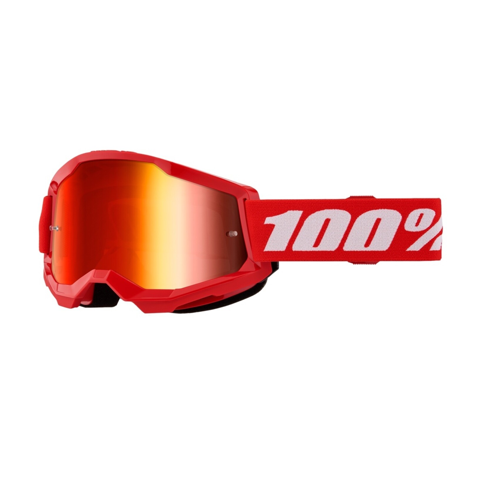 100% 100% Strata 2 Junior Goggle Red / Mirror Red Lens