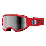 Fly Racing Fly Zone Goggle Red/Charcoal w/ Silver Mirror/Smoke Lens