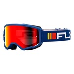 Fly Racing Fly Zone Youth Goggle Navy/White w/ Red Mirror/Smoke Lens