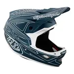 Troy Lee Designs Troy Lee D3 Fiberlite Helmet Spiderstripe Blue