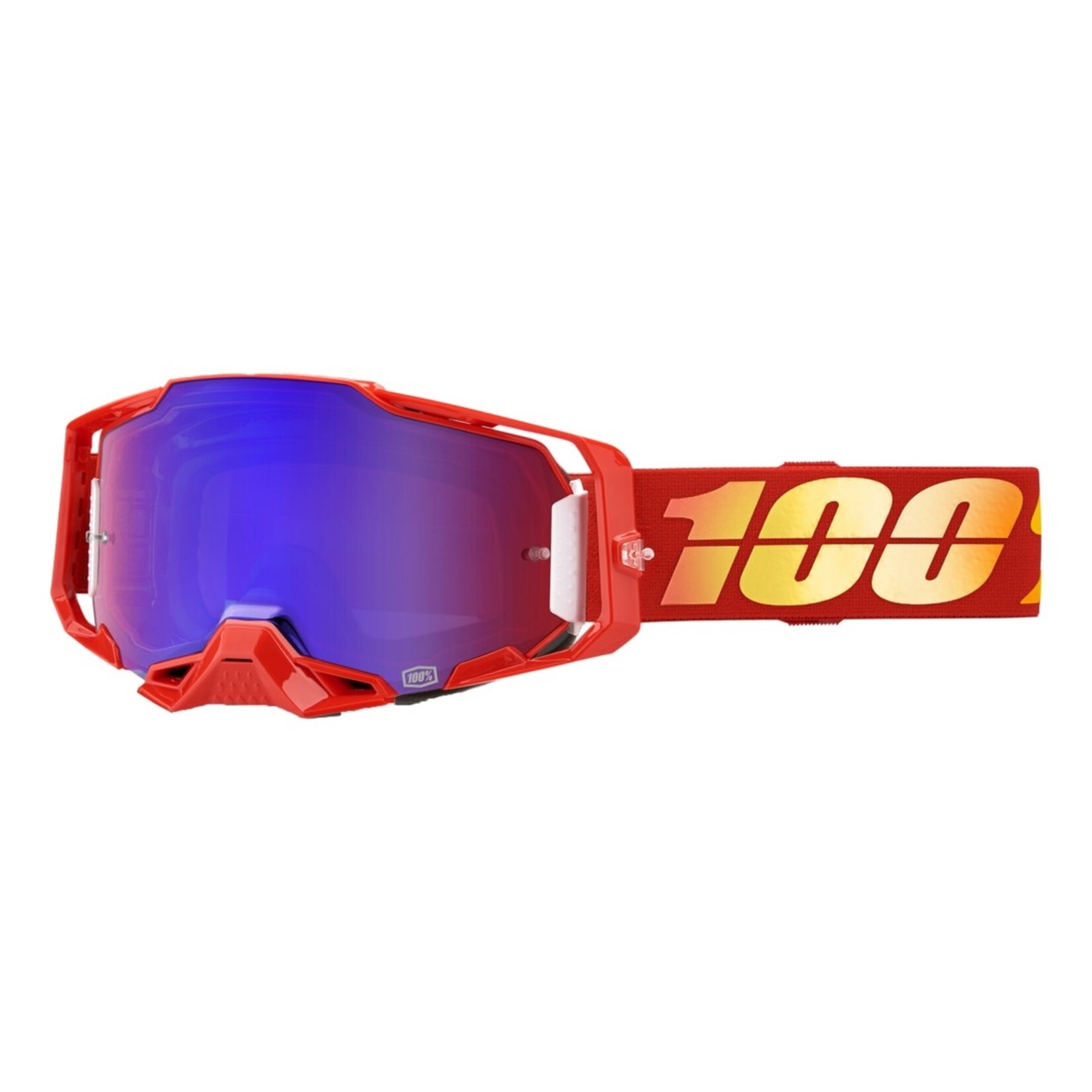 100 Percent 100% Armega Goggle Nuketown Mirror Red/Blue Lens