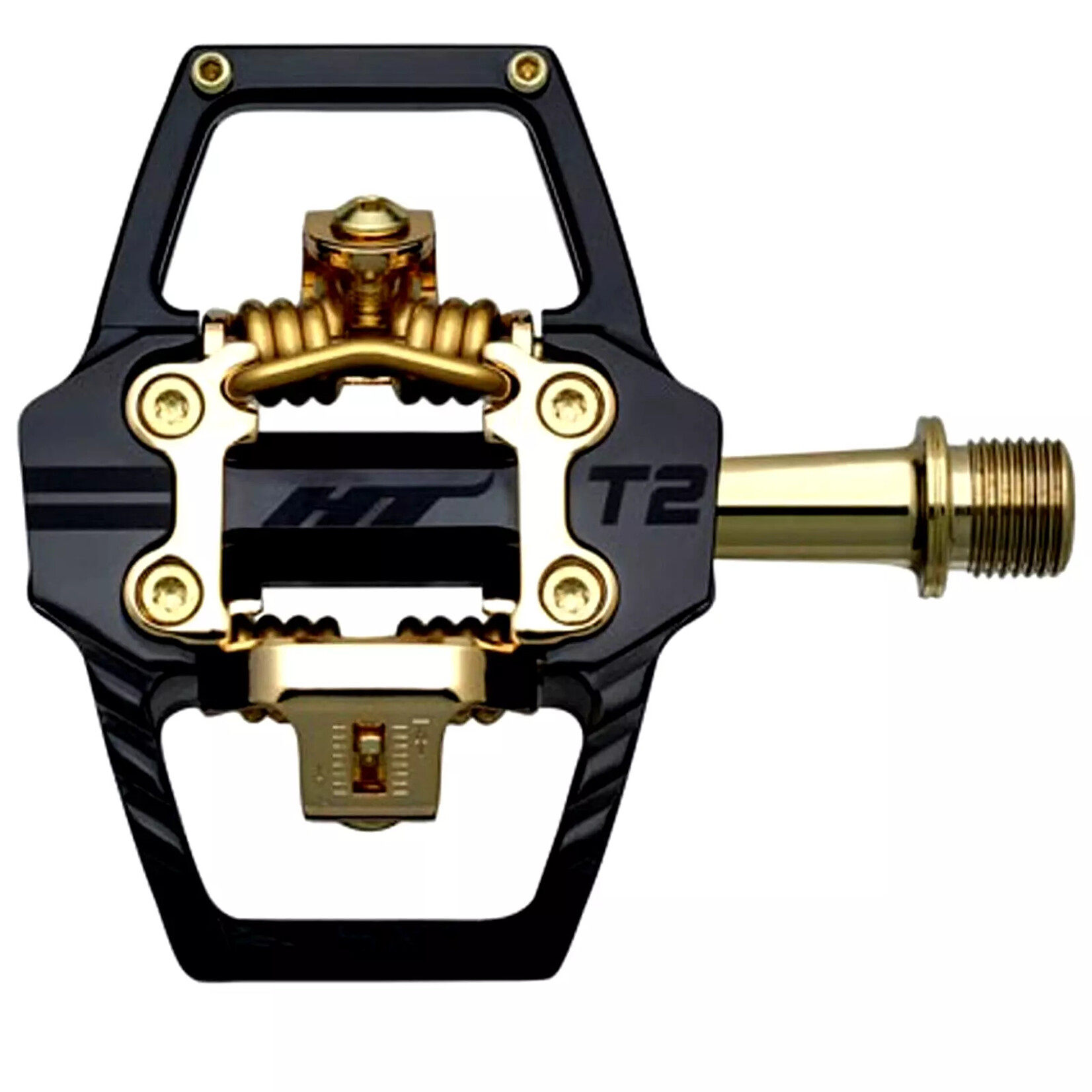 HT Pedals HT T2 SX Olympic Pedal 9/16'' Black/Gold Special Ed.