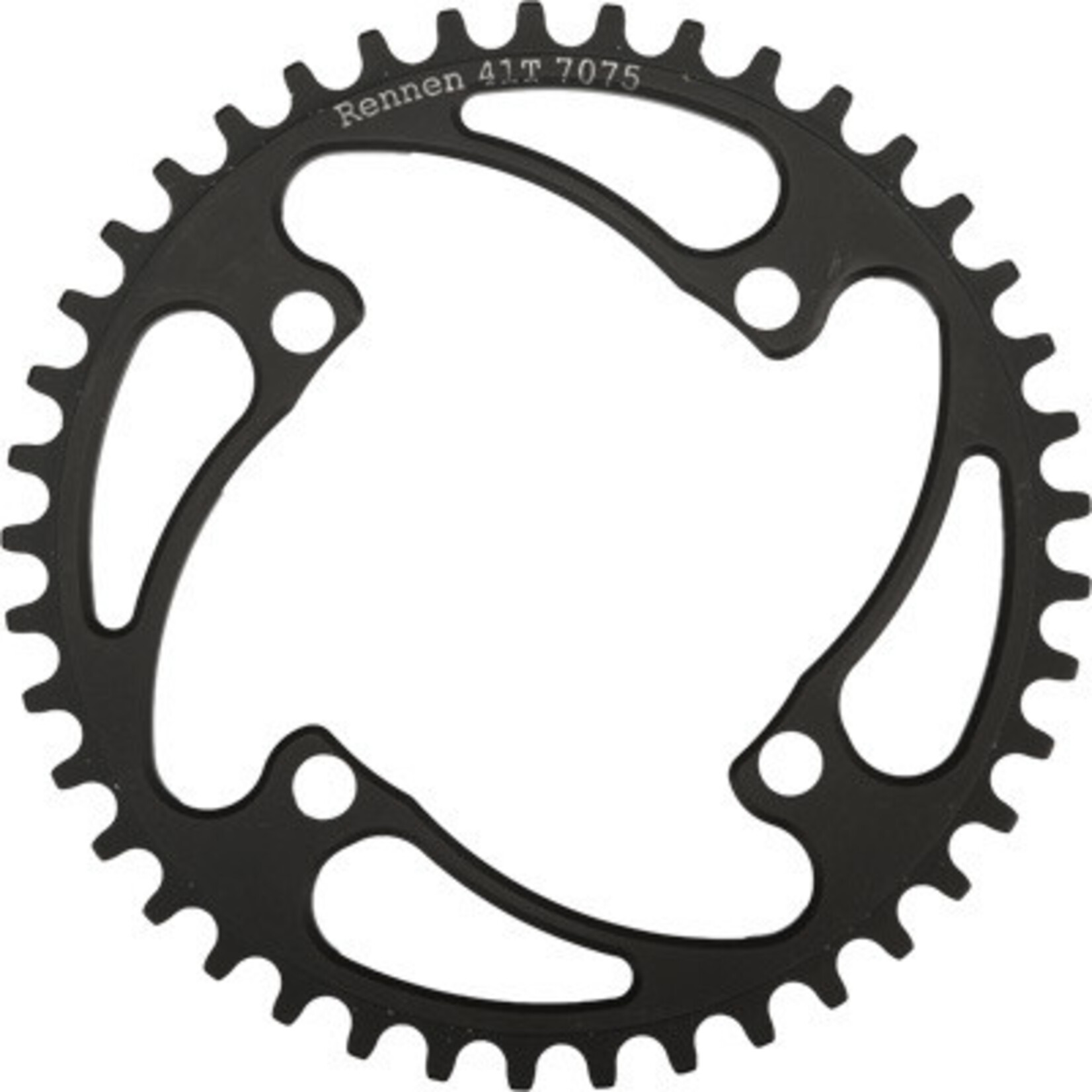 Rennen Design Group Rennen 4-Bolt Chainring Threaded Black