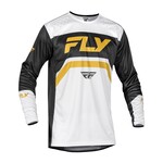 Fly Racing Fly Rayce Bicycle Jersey White/Black/Gold