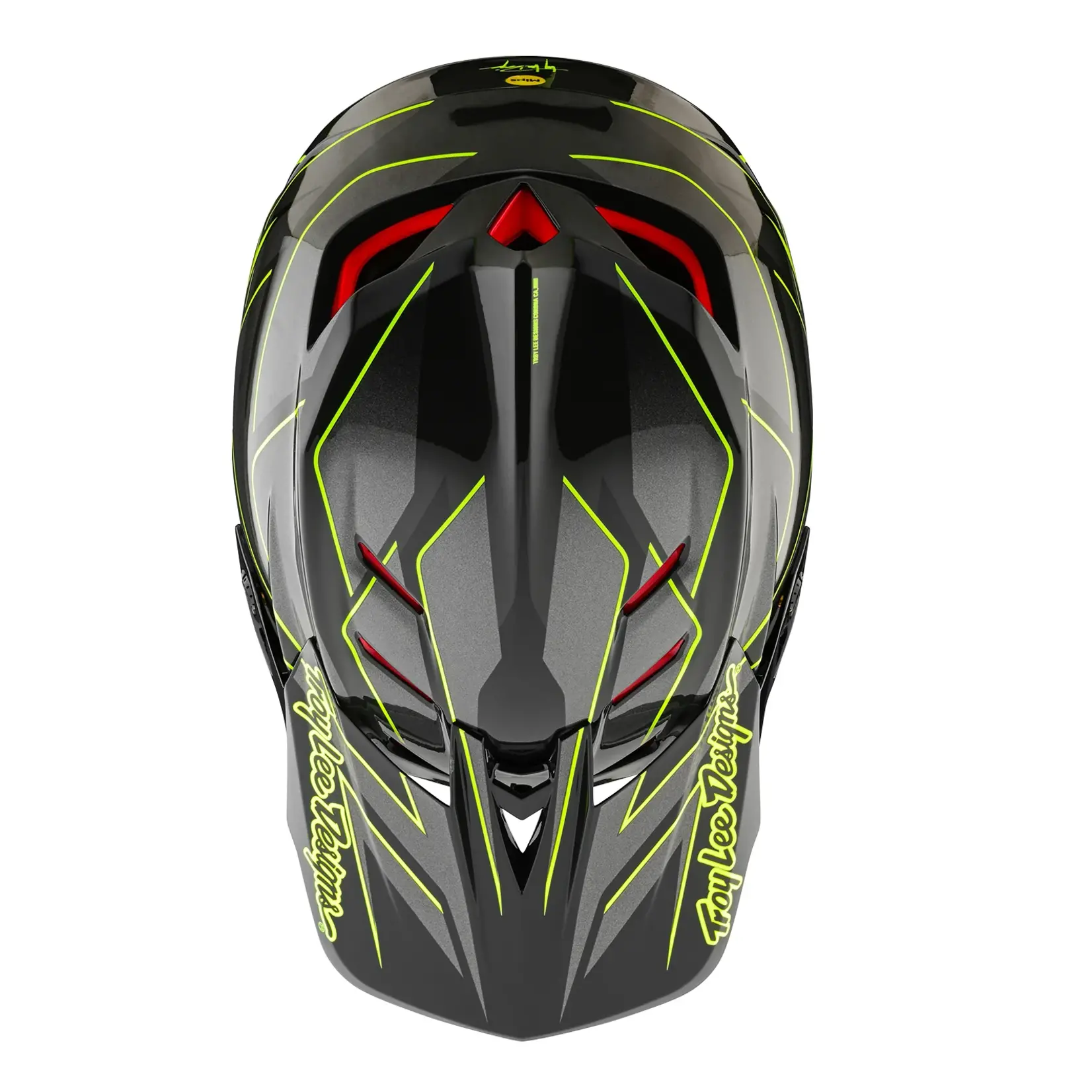 Troy Lee Designs Troy Lee D4 Composite Helmet Ghostwing Grey