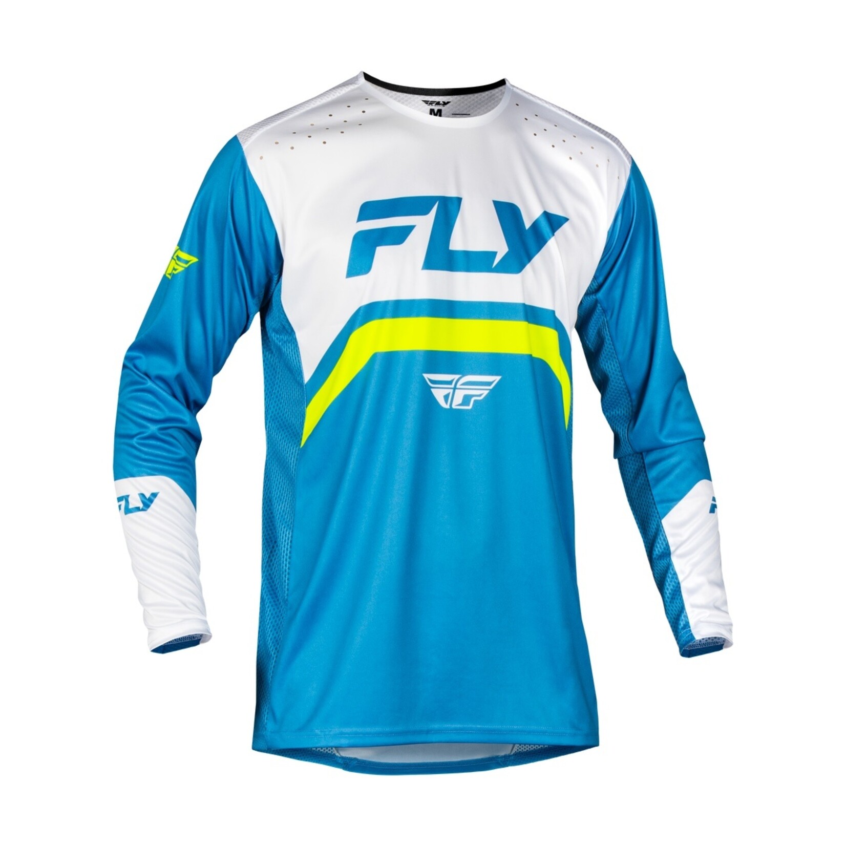 Fly Racing Fly Rayce Bicycle Jersey Blue/White/Lime Green