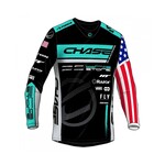 Chase Bicycles Chase Team Jersey Connor Fields Replica 2024 Black/Teal  XL