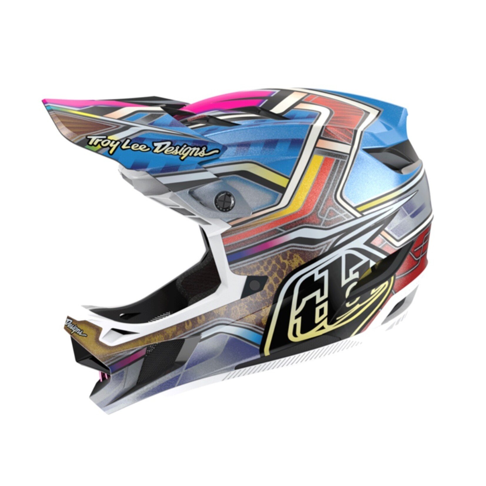 TLD Troy Lee D4 Carbon Helmet Lowrider Blue