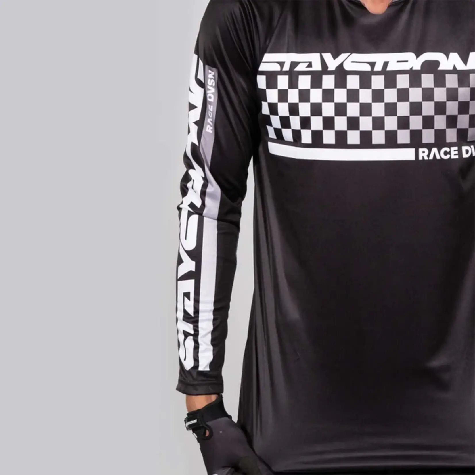 Stay Strong Stay Strong Checker Race Jersey Black