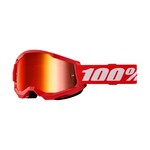 100 Percent 100% Strata  2 Goggle Red Mirror Red Lens