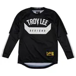 TLD Troy Lee Youth Flowline LS Jersey Aircore Black