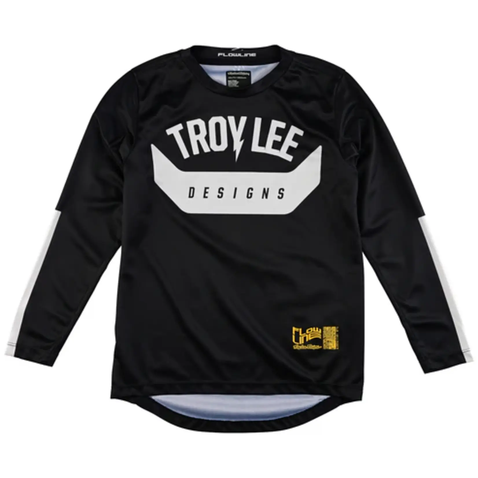 TLD Troy Lee Youth Flowline LS Jersey Aircore Black