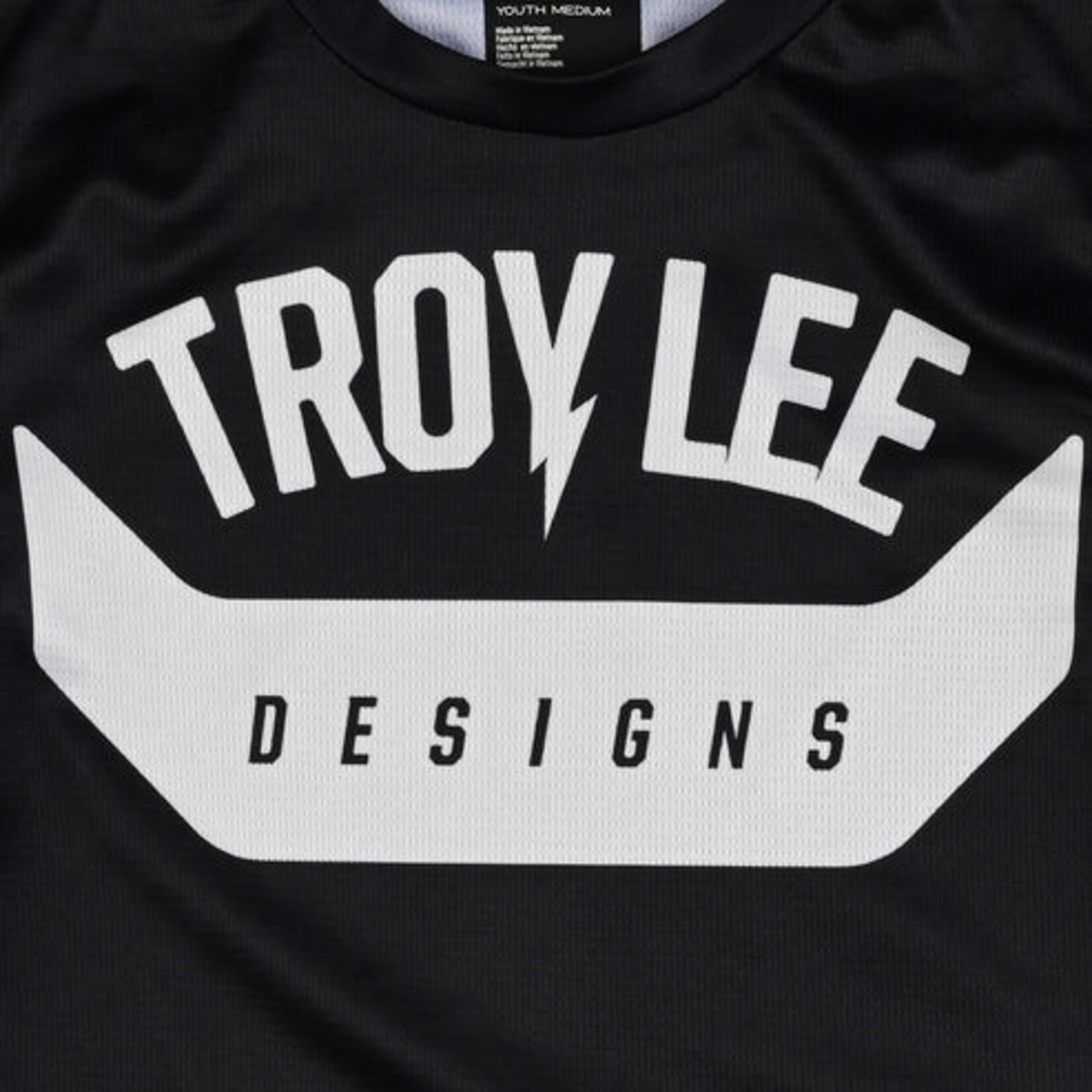 TLD Troy Lee Youth Flowline LS Jersey Aircore Black