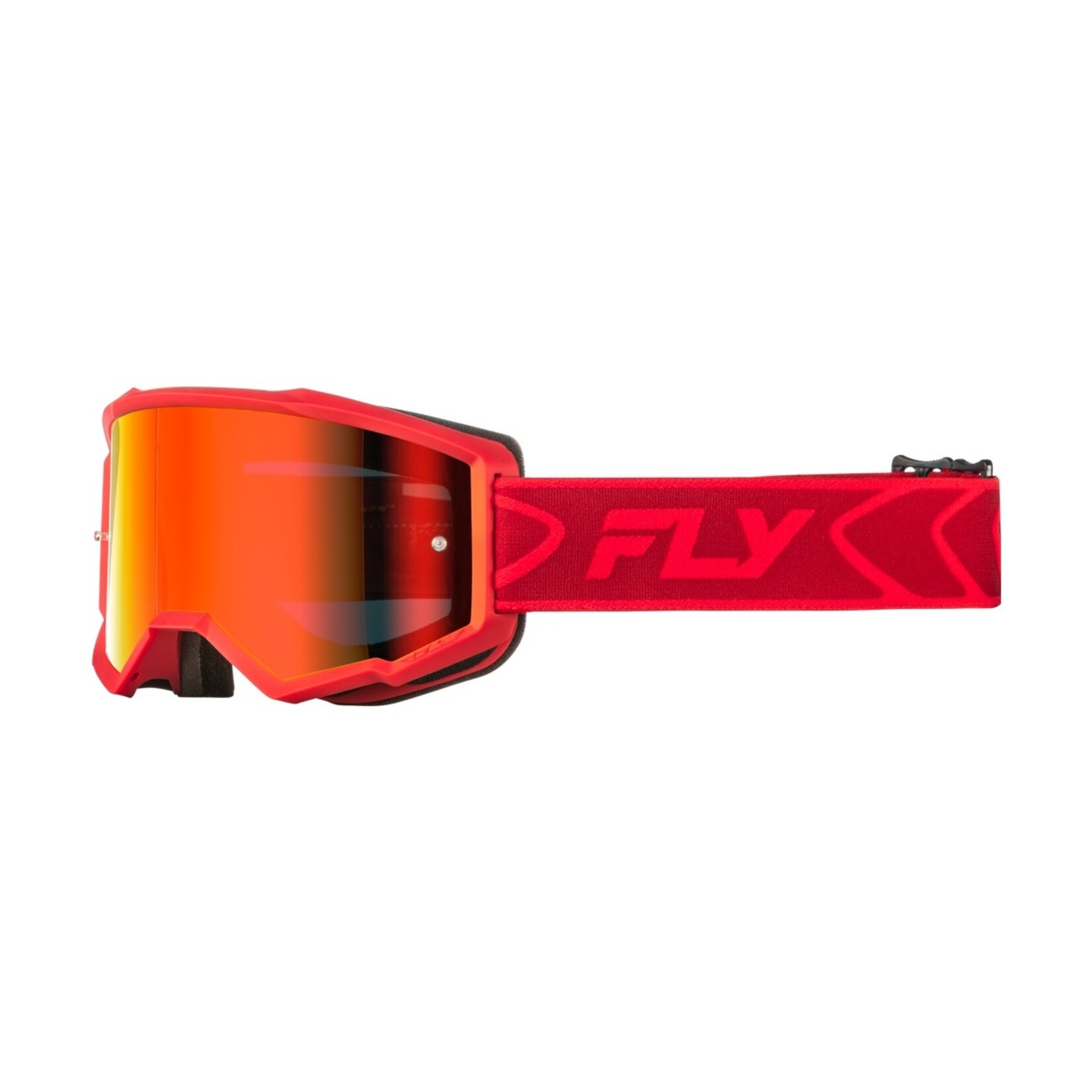 Fly Racing Fly Zone Goggle Red/Crimson w/ Red Mirror/Smoke Lens