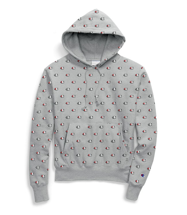 Champion Hoodie With All Over Logo Print