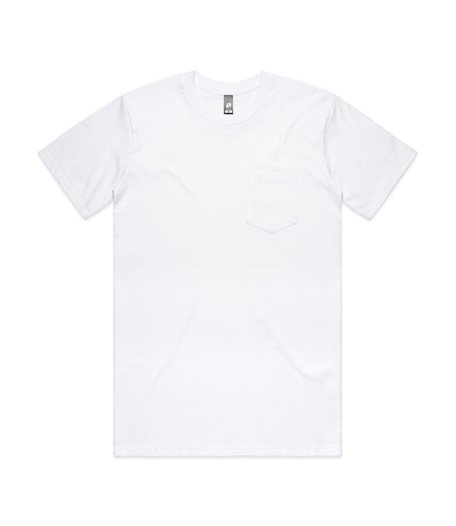 plain white pocket tee