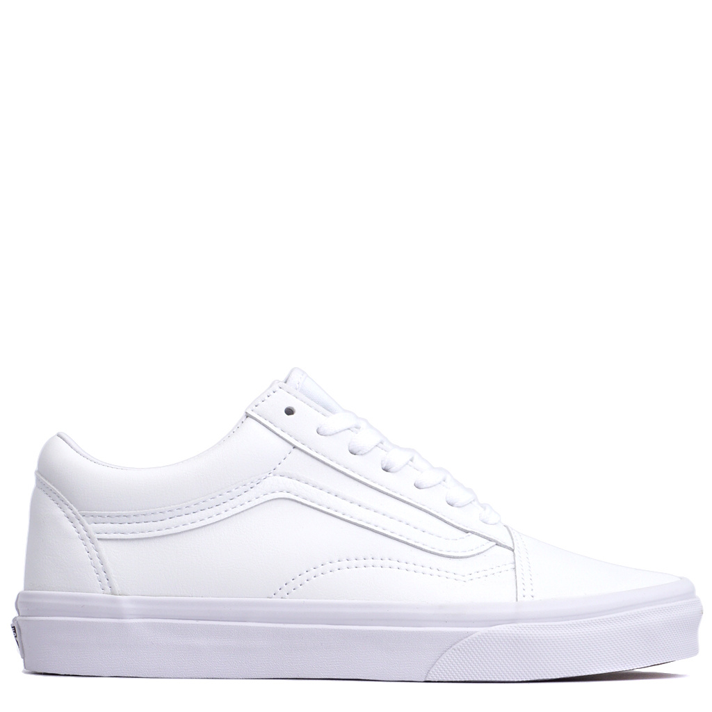 vans classic tumble old skool true white