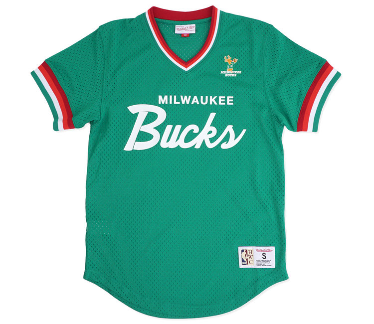 mitchell and ness mesh v neck