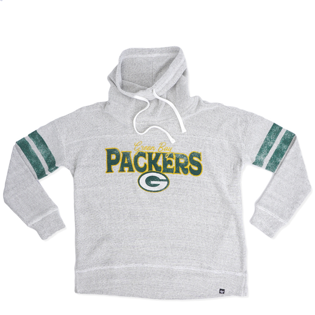 grey packers hoodie