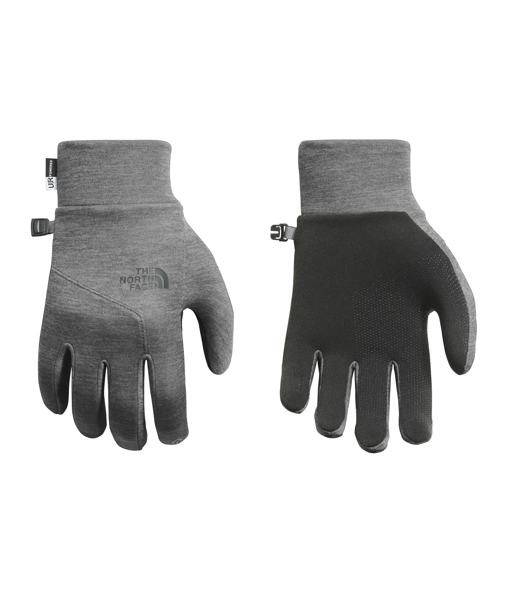 north face etip gloves grey