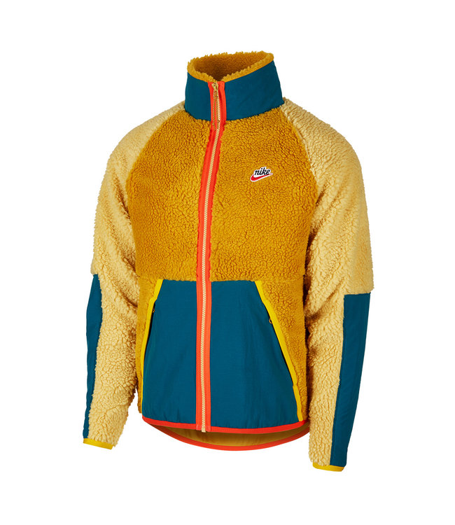 Nike winter sherpa zip through jacket in tealblue Nike winter sherpa zip through jacket in tealblue
