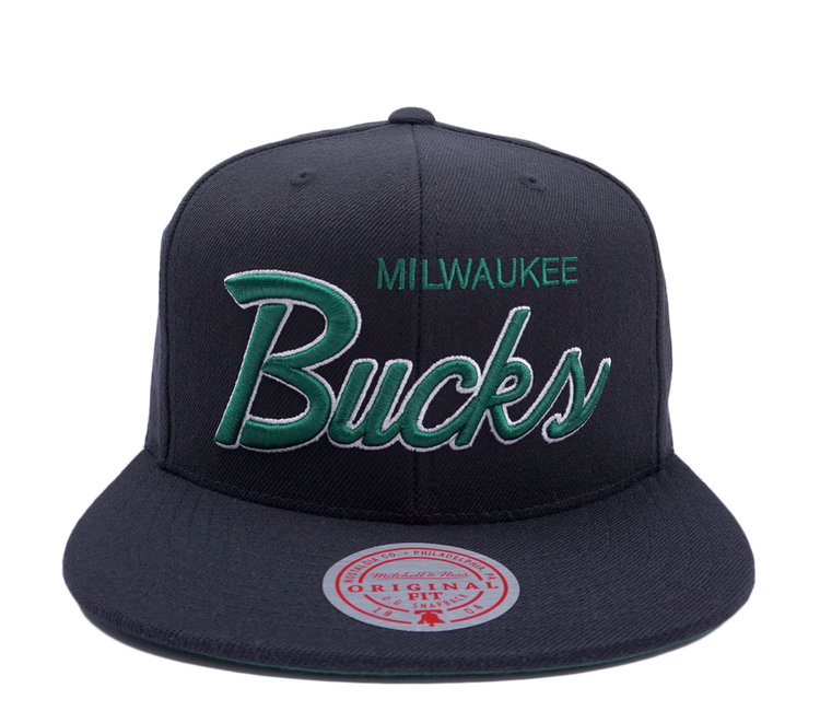 mitchell and ness script snapback