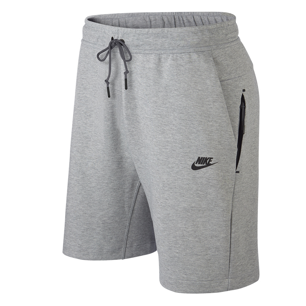grey tech fleece shorts cheap online