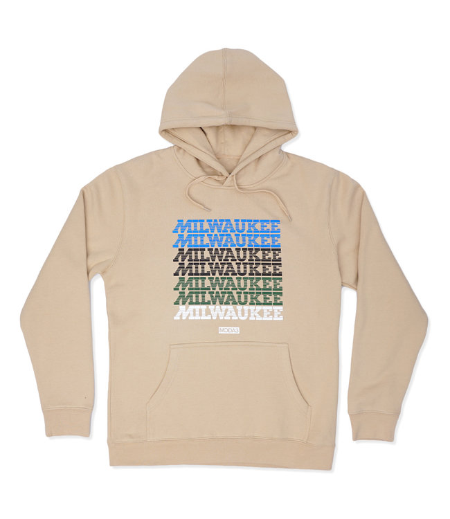 tan pullover hoodie