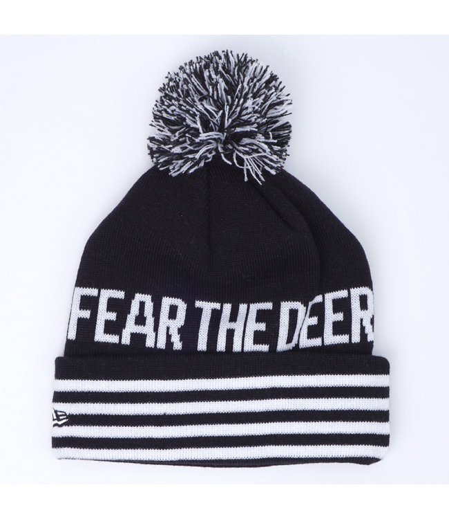 New Era Milwaukee Bucks Fear The Deer Knit Beanie - Black ...