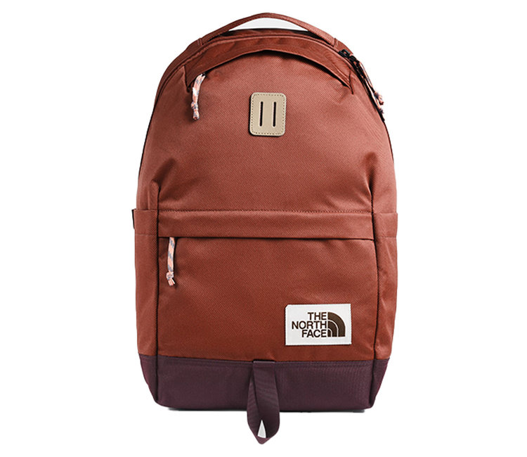 north face bookbag red