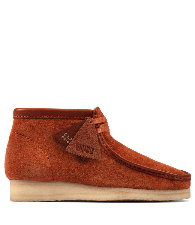 NEW MENS CLARKS ORIGINAL WALLABEE LIMITED EDITION TAN HAIRY SUEDE LEATHER SHOES