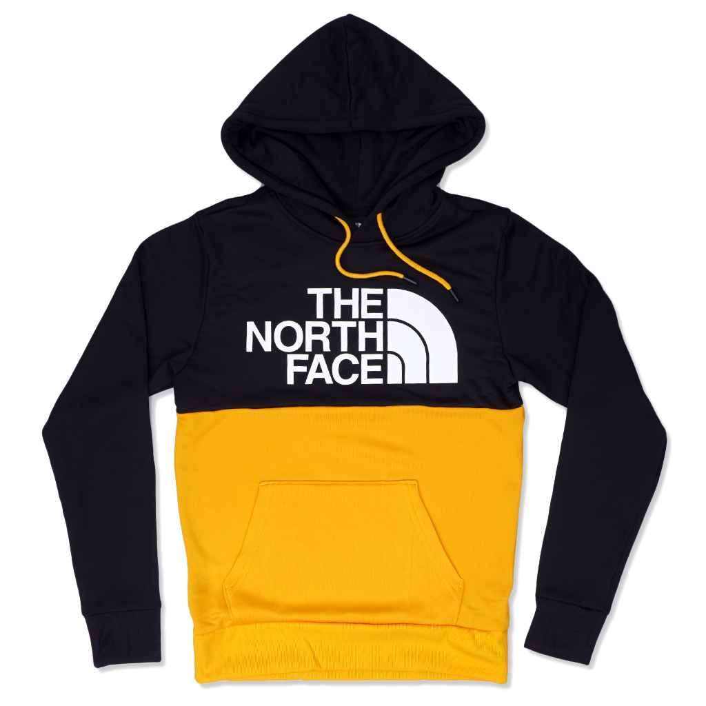 black and gold north face hoodie