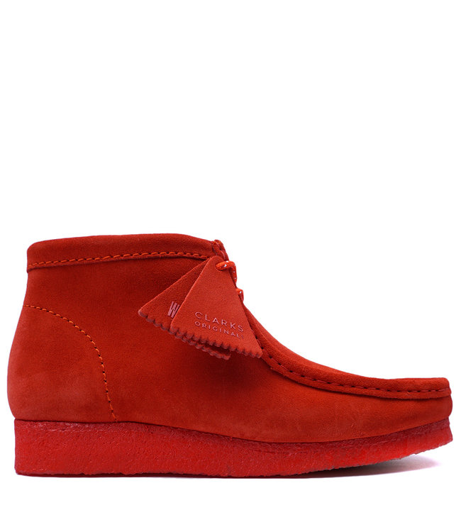 Clarks Men's Wallabee Boot - Red Suede 