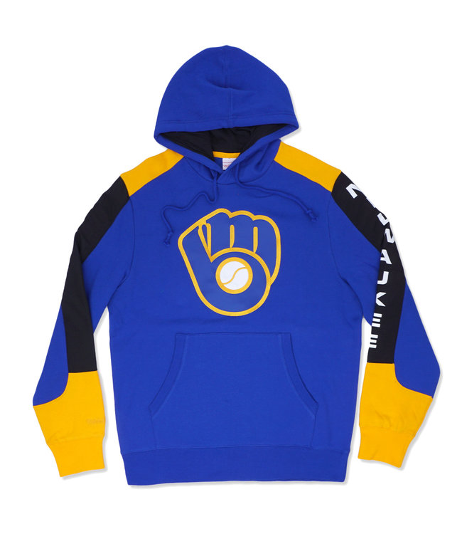 MITCHELL AND NESS Brewers Fusion Pullover Hoodie