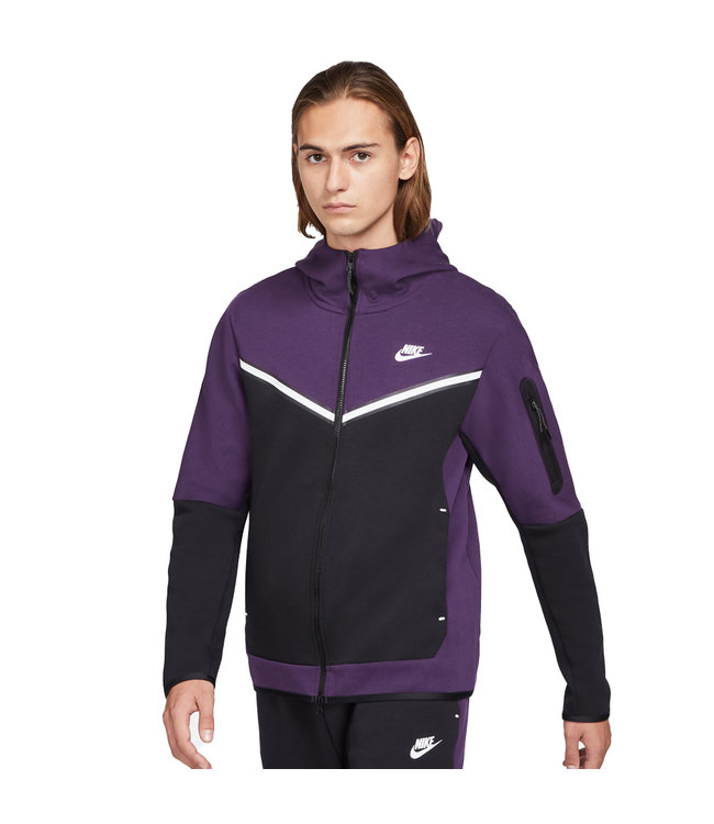 nike tech fleece hoodie purple