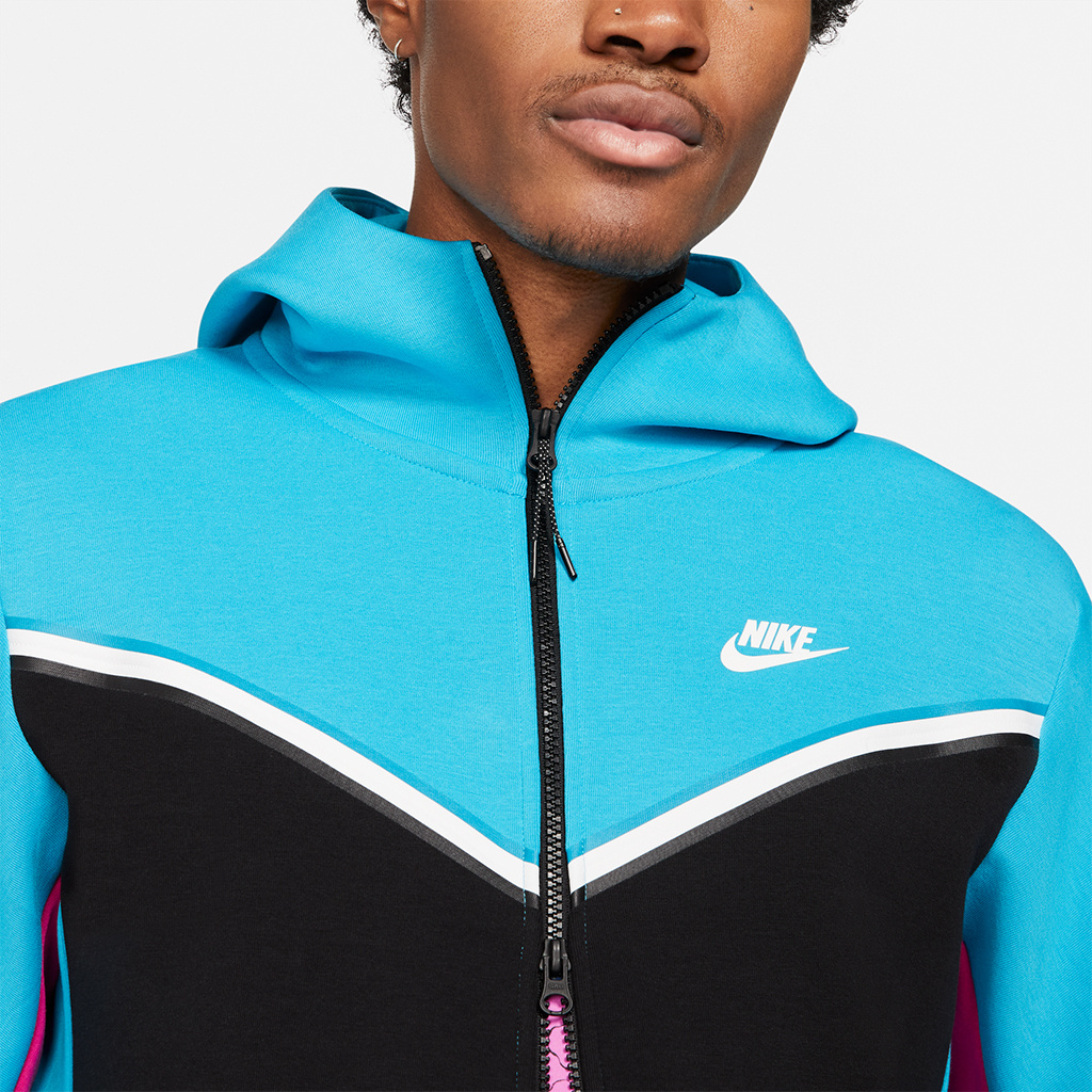Nike tech fleece hoodie light blue Clearance