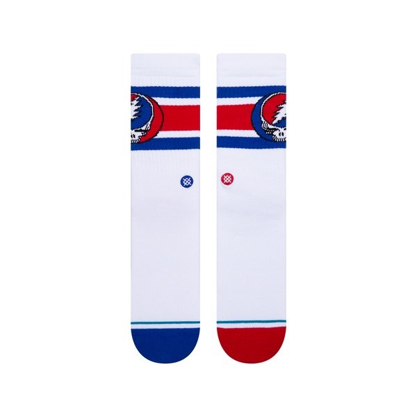 STANCE socks NWT NEW grateful dead head crew sock red blue Steal Your Face logo