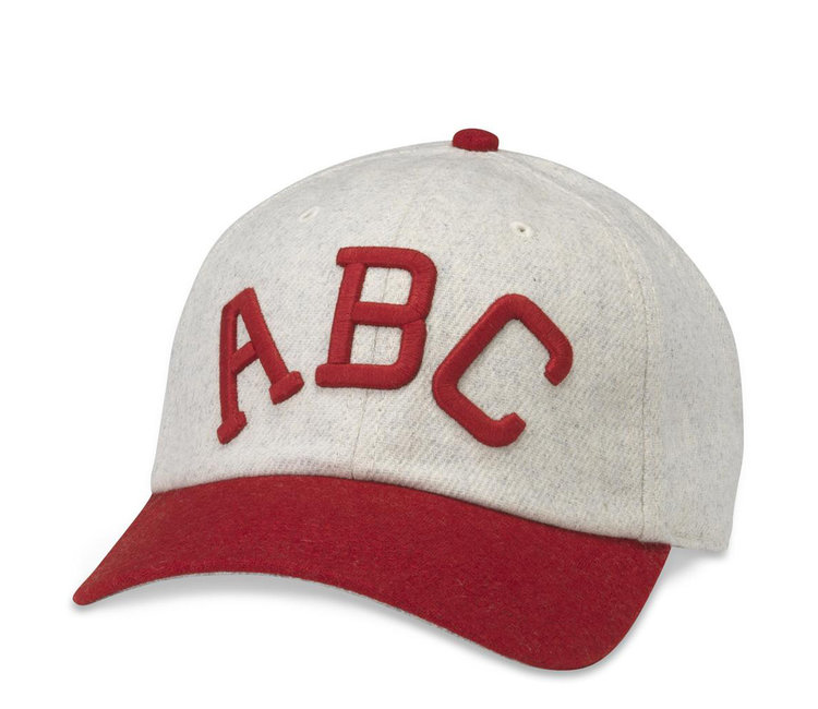 American Needle Indianapolis ABC Archive Legend Hat - Ivory/Red