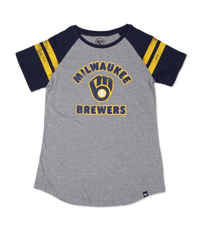 '47 BRAND Brewers Women's Fly Out Raglan TEE