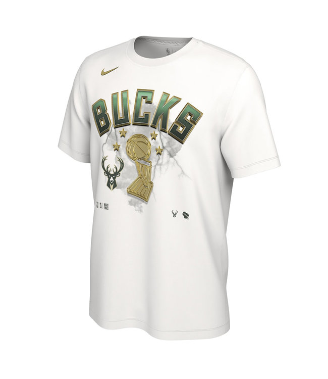 Nike Milwaukee Bucks 2021 NBA Championship Shirt Youth M 10-12