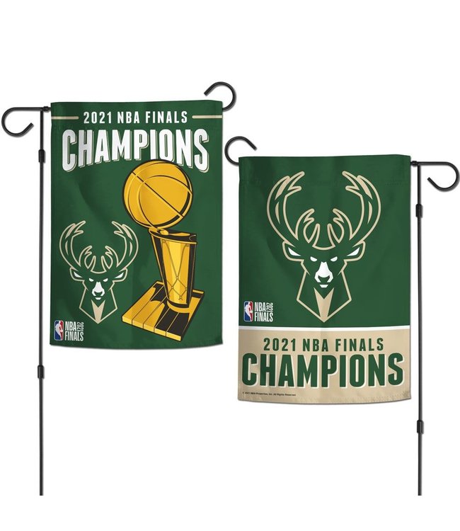 WINCRAFT Bucks 2021 NBA Champions Garden Flag